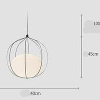 Suspension LED colorée avec sphère en verre Clear Glow | Marco Lucetti Noir