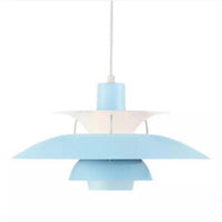 Suspension LED Colorée Umbrella | Marco Lucetti Bleu / 35cm / Chaude