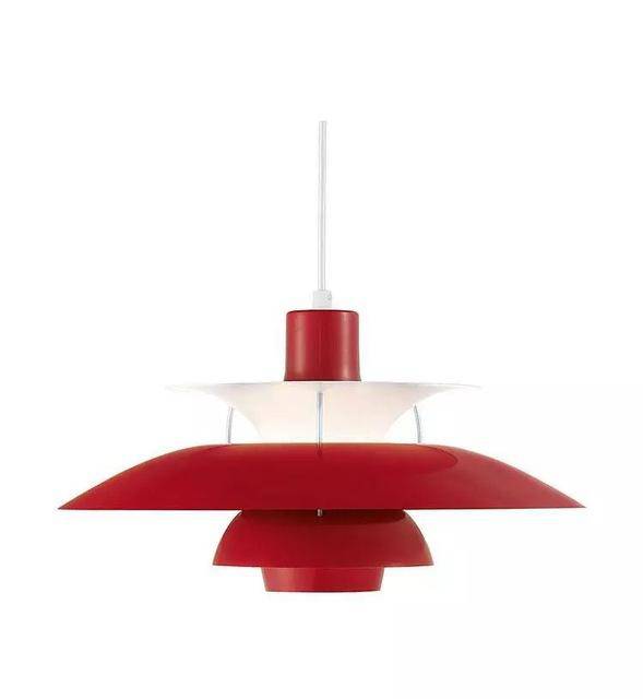 Suspension LED Colorée Umbrella | Marco Lucetti Rouge / 35cm / Chaude