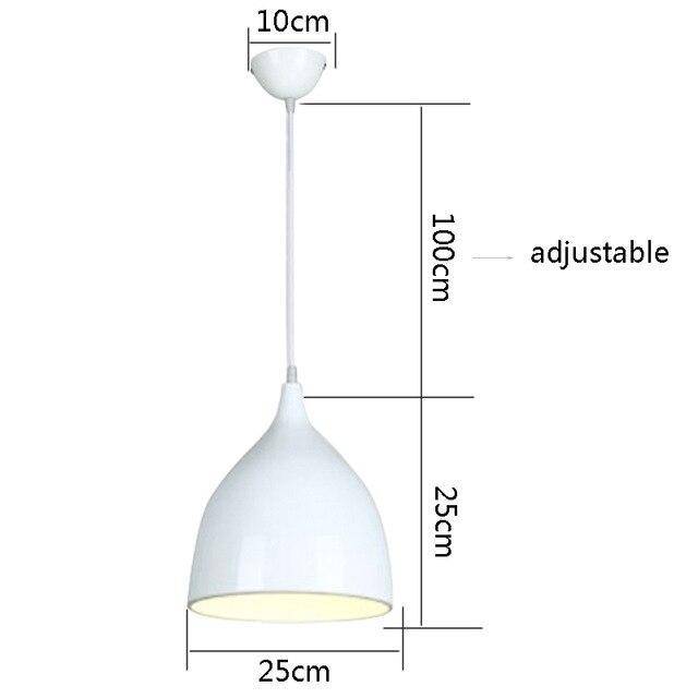 Suspension LED Conic Colorful Hanging | Marco Lucetti Blanc - 25cm