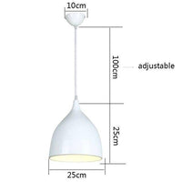 Suspension LED Conic Colorful Hanging | Marco Lucetti Blanc - 25cm