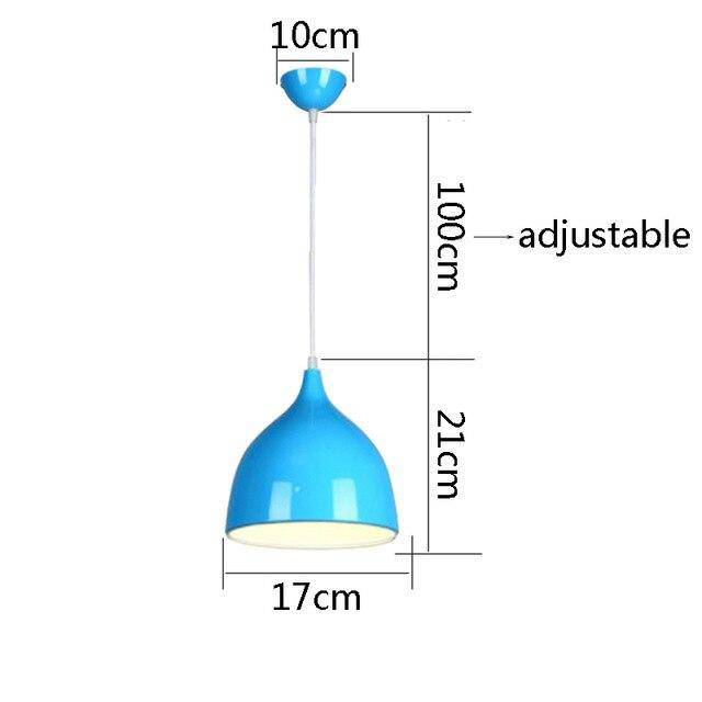 Suspension LED Conic Colorful Hanging | Marco Lucetti Bleu - 17cm