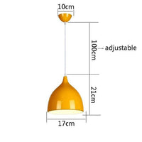 Suspension LED Conic Colorful Hanging | Marco Lucetti Jaune - 17cm