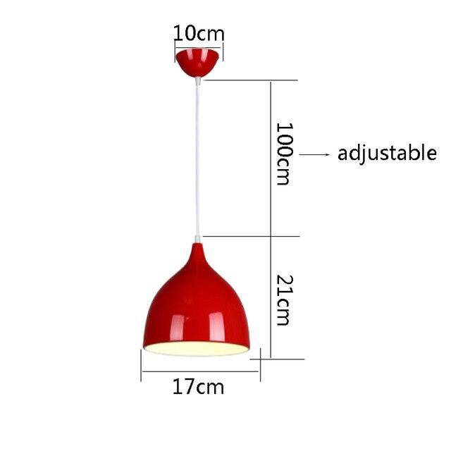 Suspension LED Conic Colorful Hanging | Marco Lucetti Rouge - 17cm