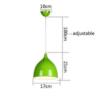 Suspension LED Conic Colorful Hanging | Marco Lucetti Vert - 17cm