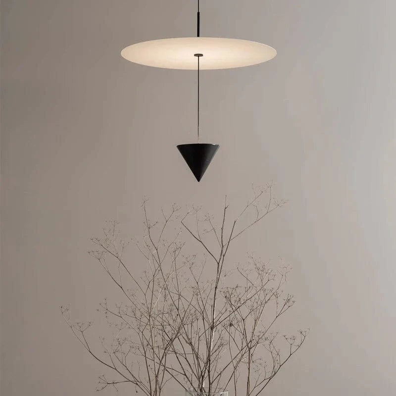 Suspension LED Conique Art Déco Design - Hauteur Réglable - Nouveauté | Marco Lucetti Diamètre 40cm / Blanc chaud