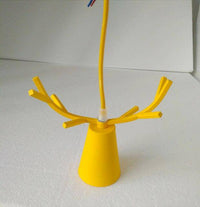 Suspension LED Conique aux Cornes Lumineuses | Marco Lucetti Jaune