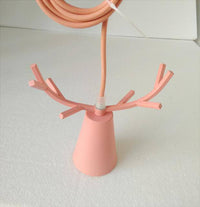 Suspension LED Conique aux Cornes Lumineuses | Marco Lucetti Rose