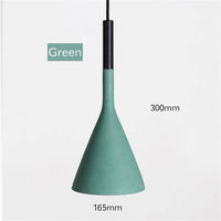 Suspension LED Conique Colorée | Marco Lucetti Vert