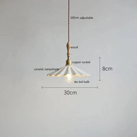 Suspension LED Conique Design en Céramique | Marco Lucetti Blanc