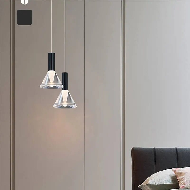 Suspension LED Conique en Acrylique: Design Moderne | Marco Lucetti