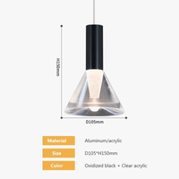 Suspension LED Conique en Acrylique: Design Moderne | Marco Lucetti