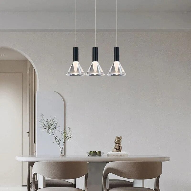 Suspension LED Conique en Acrylique: Design Moderne | Marco Lucetti