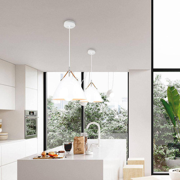 Suspension LED Conique Métallisée pour Restaurants | Marco Lucetti