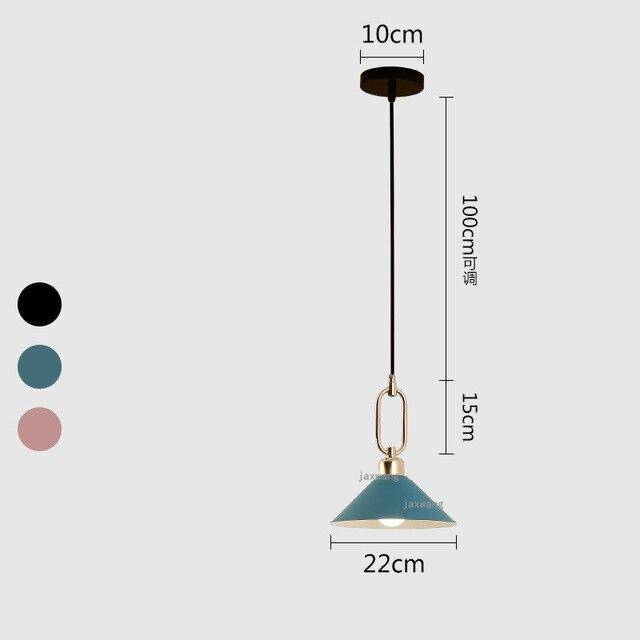 Suspension LED conique moderne "Many" | Marco Lucetti Bleu