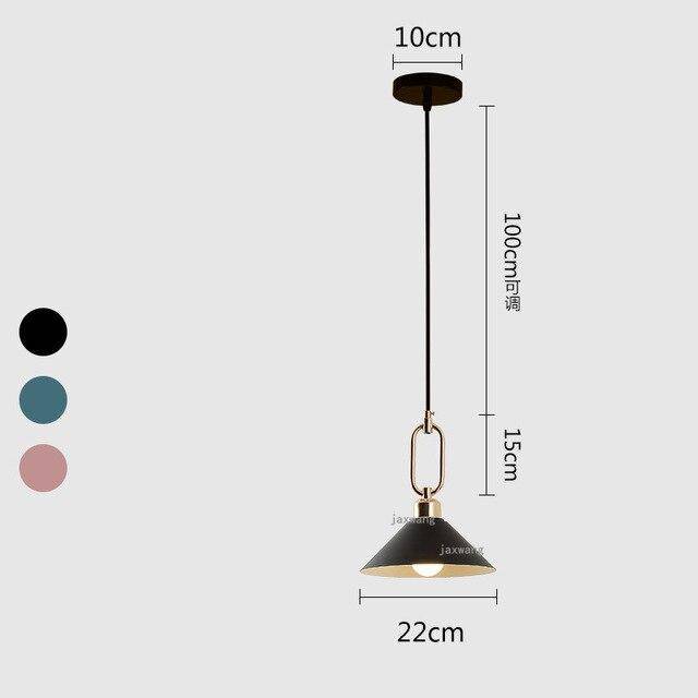 Suspension LED conique moderne "Many" | Marco Lucetti Noir