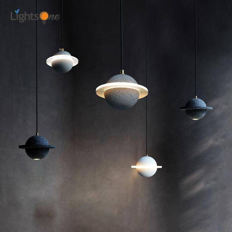 Suspension LED Creative en ciment coloré | Marco Lucetti