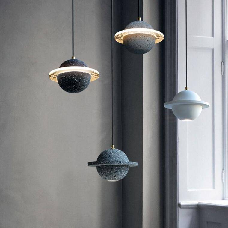 Suspension LED Creative en ciment coloré | Marco Lucetti