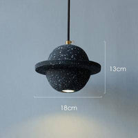 Suspension LED Creative en ciment coloré | Marco Lucetti A - 12W / Noir