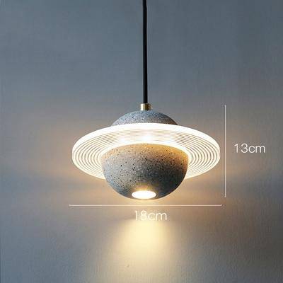 Suspension LED Creative en ciment coloré | Marco Lucetti B - 12W / Blanc