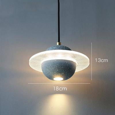 Suspension LED Creative en ciment coloré | Marco Lucetti B - 12W / Gris