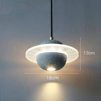 Suspension LED Creative en ciment coloré | Marco Lucetti B - 12W / Gris