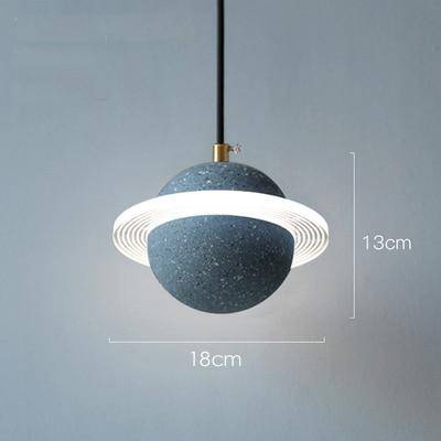 Suspension LED Creative en ciment coloré | Marco Lucetti B - 7W / Gris
