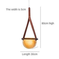 Suspension LED Creative en Demi-Cercle Verre | Marco Lucetti Marron et orange