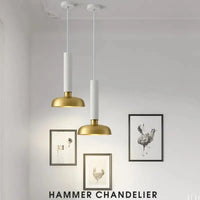 Suspension LED Créative en Laiton | Marco Lucetti