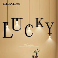 Suspension LED Créative en Lettres Métalliques | Marco Lucetti