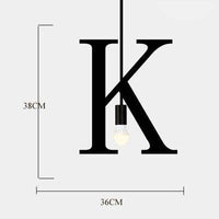 Suspension LED Créative en Lettres Métalliques | Marco Lucetti K