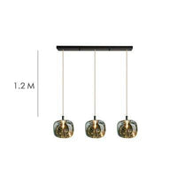 Suspension LED Creative Glass | Marco Lucetti 3 lampes - allongé - gris