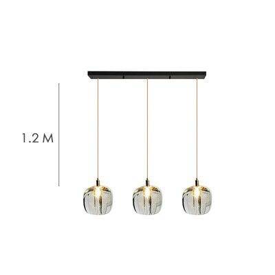 Suspension LED Creative Glass | Marco Lucetti 3 lampes - allongé - transparent