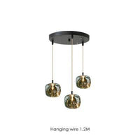 Suspension LED Creative Glass | Marco Lucetti 3 lampes - rond - gris