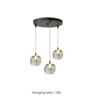 Suspension LED Creative Glass | Marco Lucetti 3 lampes - rond - transparent