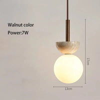 Suspension LED Crème Chic | Marco Lucetti Couleur noyer / 3000K