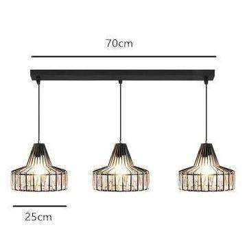 Suspension LED Cristal Géométrique "Crystal Hang" | Marco Lucetti A - 3 lampes
