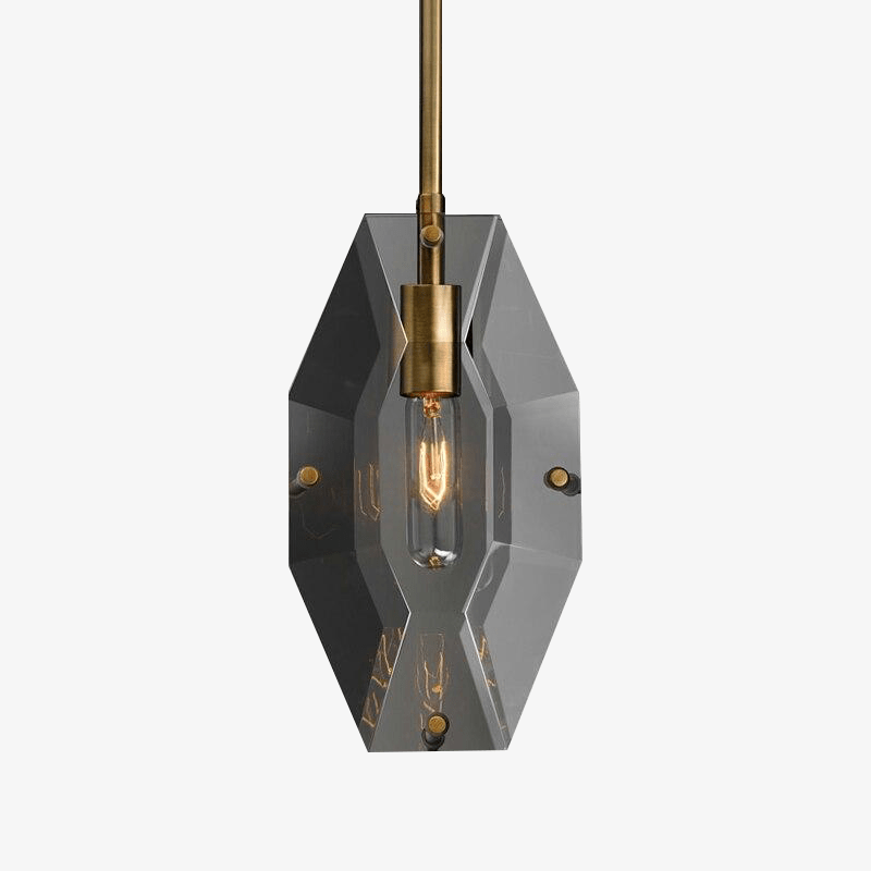 Suspension LED Crystal Gold Loft | Marco Lucetti