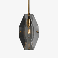 Suspension LED Crystal Gold Loft | Marco Lucetti