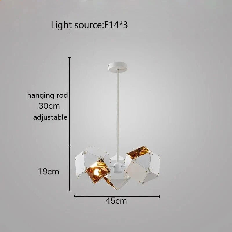 Suspension LED Cube Art Déco Universelle - Style Brandé | Marco Lucetti