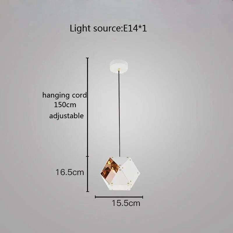 Suspension LED Cube Art Déco Universelle - Style Brandé | Marco Lucetti