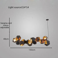 Suspension LED Cube Art Déco Universelle - Style Brandé | Marco Lucetti