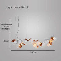 Suspension LED Cube Art Déco Universelle - Style Brandé | Marco Lucetti