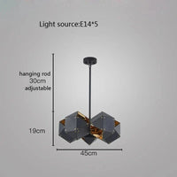 Suspension LED Cube Art Déco Universelle - Style Brandé | Marco Lucetti