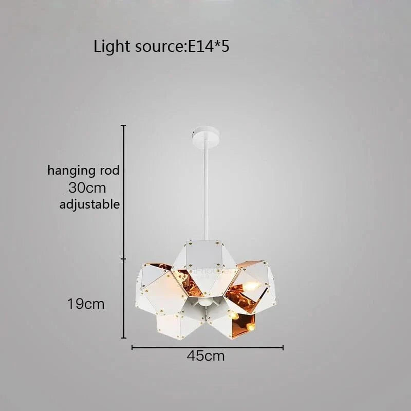 Suspension LED Cube Art Déco Universelle - Style Brandé | Marco Lucetti