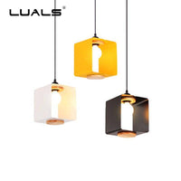 Suspension LED Cube Colorée Creative | Marco Lucetti
