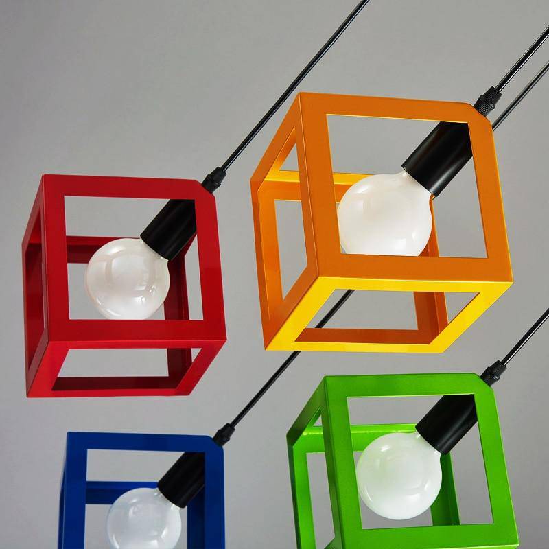 Suspension LED Cube Design en Métal | Marco Lucetti