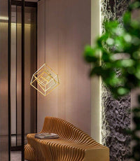 Suspension LED Cubic Branches Gold | Marco Lucetti