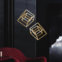 Suspension LED Cubic Branches Gold | Marco Lucetti