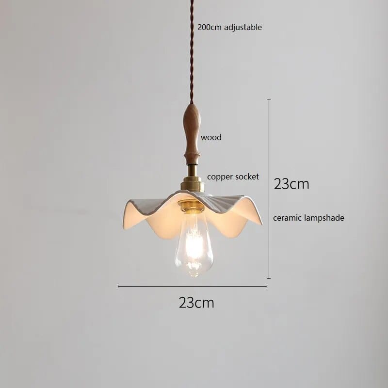 Suspension LED Cuivre et Bois : Décoration Intérieure Moderne | Marco Lucetti Céramique 6 / 4W (Max100W)